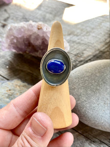 Lapis and Sterling Silver Power Ring
