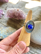Load image into Gallery viewer, Lapis and Sterling Silver Power Ring