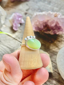 Green Peruvian Opal Ring